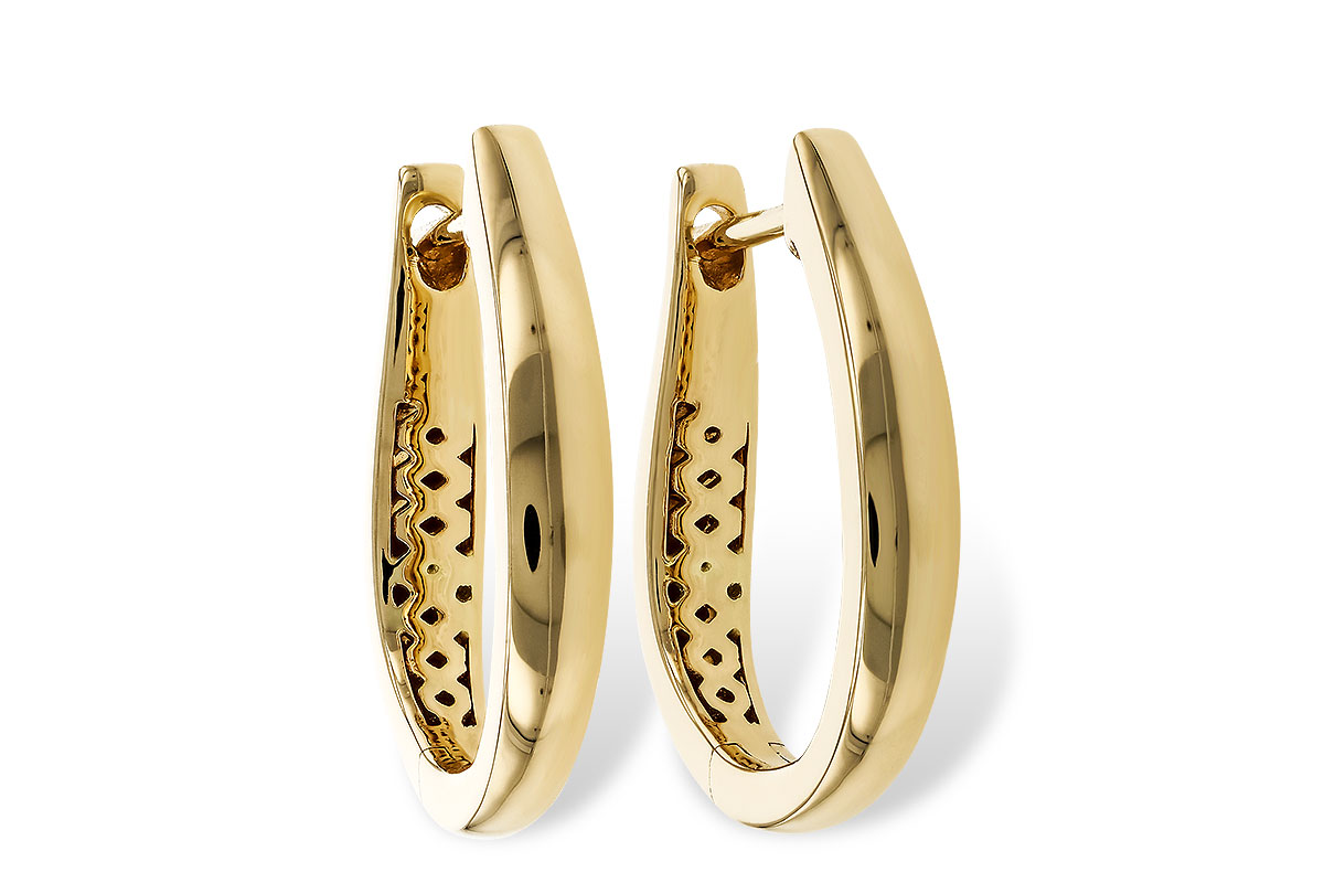 G275-05986: GOLD EARRINGS (17MM)