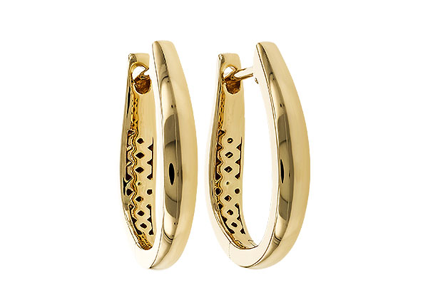 G275-05986: GOLD EARRINGS (17MM)