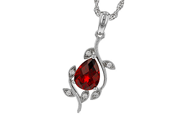 G275-06841: NECKLACE 1.34 GARNET 1.39 TGW (8X6MM GAR)