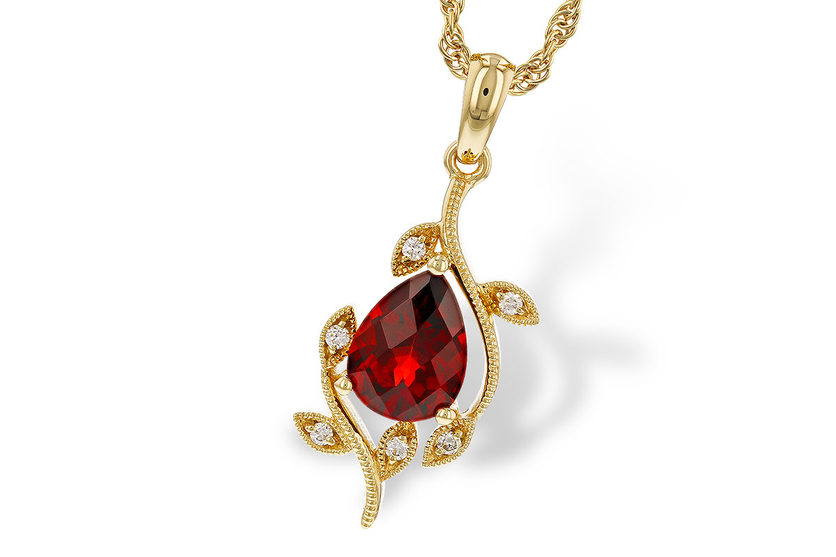 G275-06841: NECKLACE 1.34 GARNET 1.39 TGW (8X6MM GAR)