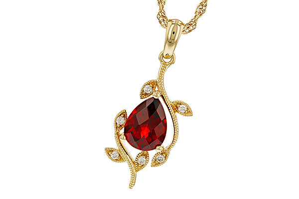 G275-06841: NECKLACE 1.34 GARNET 1.39 TGW (8X6MM GAR)