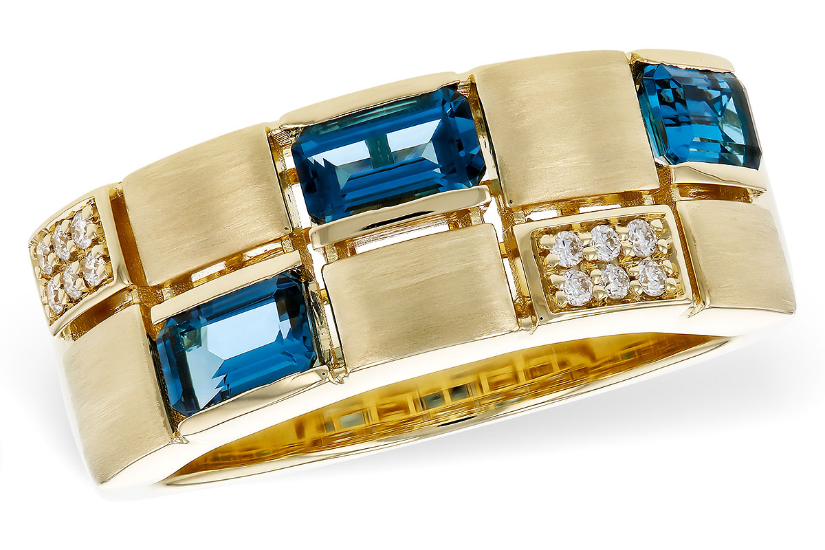 G275-06886: LDS RG .94 LONDON BLUE TOPAZ 1.00 TGW