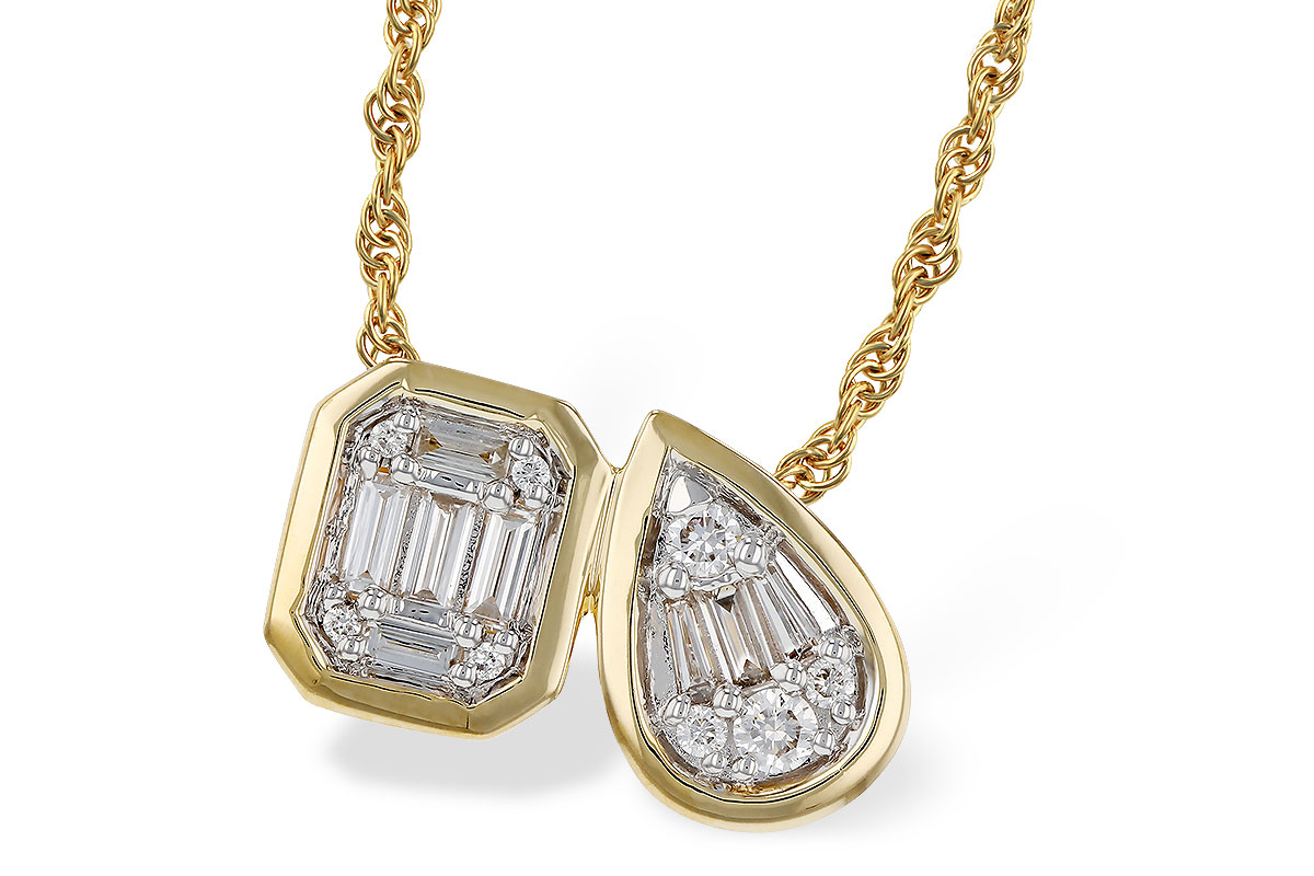 G275-07786: NECKLACE .17 BAG .25 TW