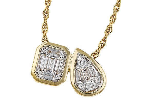 G275-07786: NECKLACE .17 BAG .25 TW
