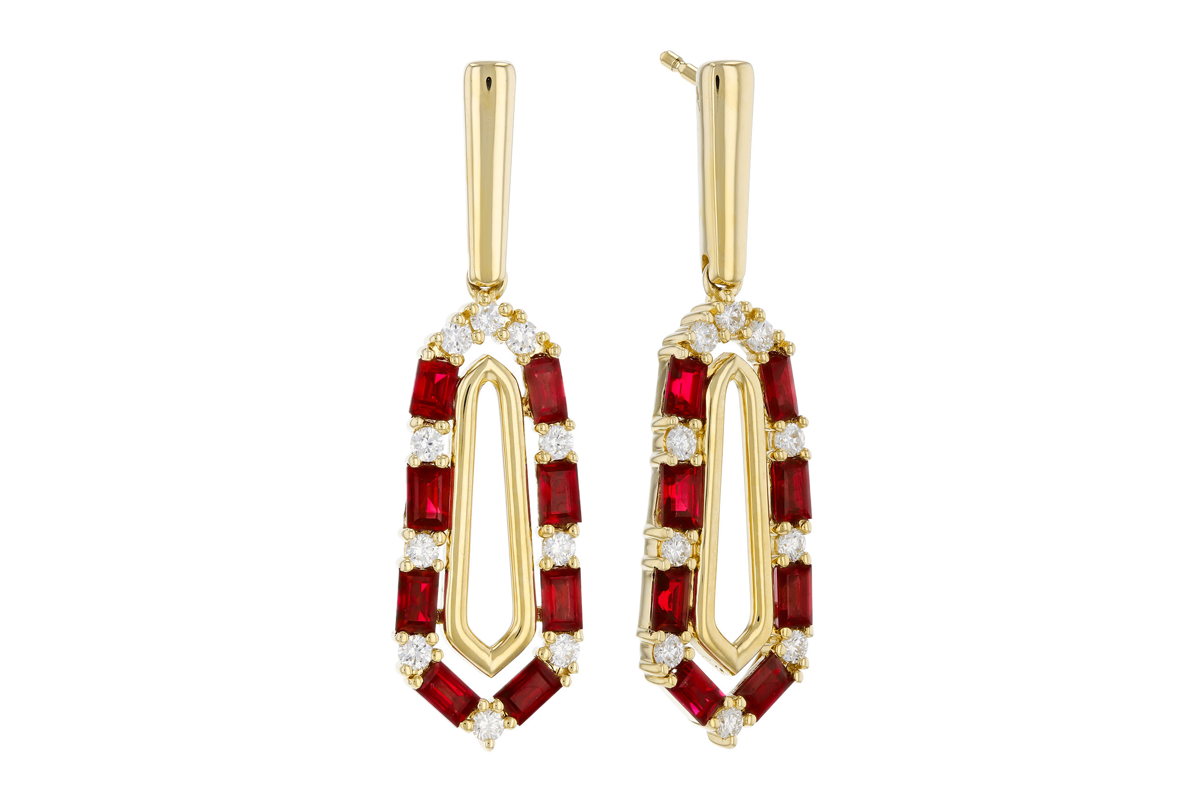 G275-94141: EARR .98 TW RUBY 1.26 TGW