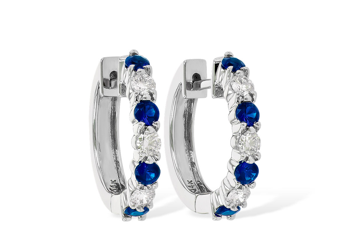H001-39568: EARRINGS .64 SAPP 1.05 TGW