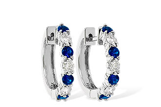 H001-39568: EARRINGS .64 SAPP 1.05 TGW