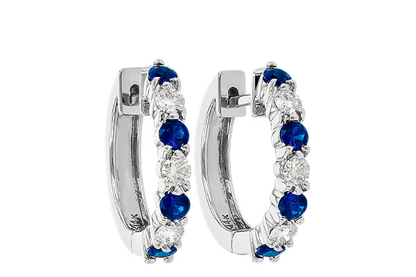 H001-39568: EARRINGS .64 SAPP 1.05 TGW