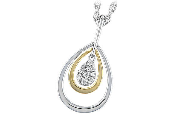 H184-13268: NECKLACE .04 TW