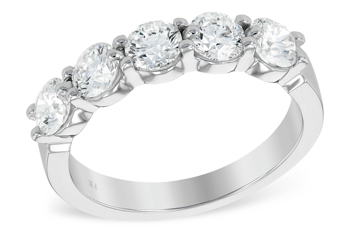 H185-97777: LDS DIA WED RG 1.50 TW (5 STONES)
