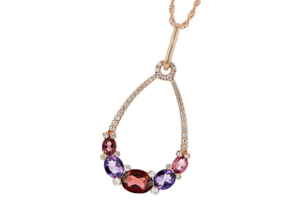 H187-76895: NECK 1.47 SEMI-PRECIOUS 1.67 TGW