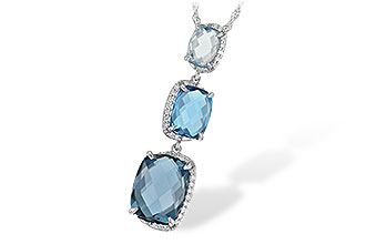 H188-70513: NECK 8.71 BLUE TOPAZ 8.89 TGW