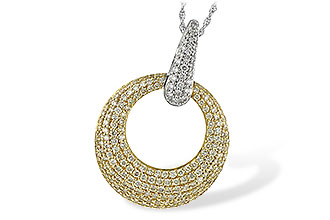 H189-57804: NECK 1.64 YELLOW DIAS 1.90 TW