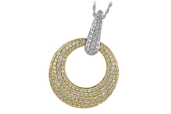 H189-57804: NECK 1.64 YELLOW DIAS 1.90 TW