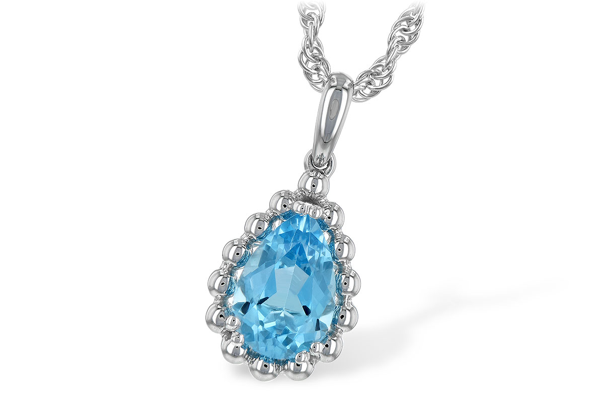 H189-58713: NECKLACE 1.55 CT BLUE TOPAZ