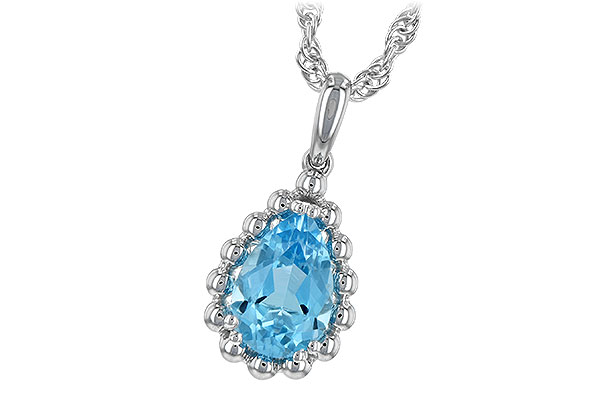 H189-58713: NECKLACE 1.55 CT BLUE TOPAZ