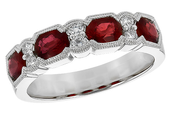 H190-47795: LDS WED RG 1.66 RUBY 1.84 TGW (5x4MM RUBY)