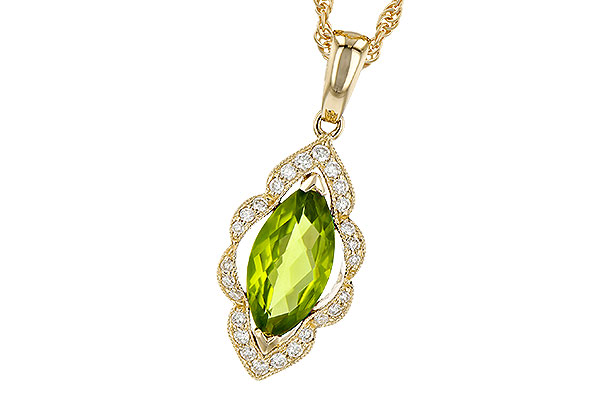 H190-51432: NECK .94 PERIDOT 1.05 TGW