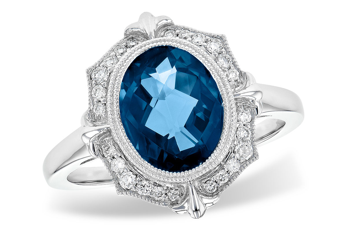 H190-53195: LDS RG 3.00 LONDON BLUE TOPAZ 3.16 TGW