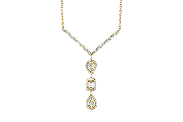 H273-22304: NECK .04 BAGUETTE .50 TW (18")