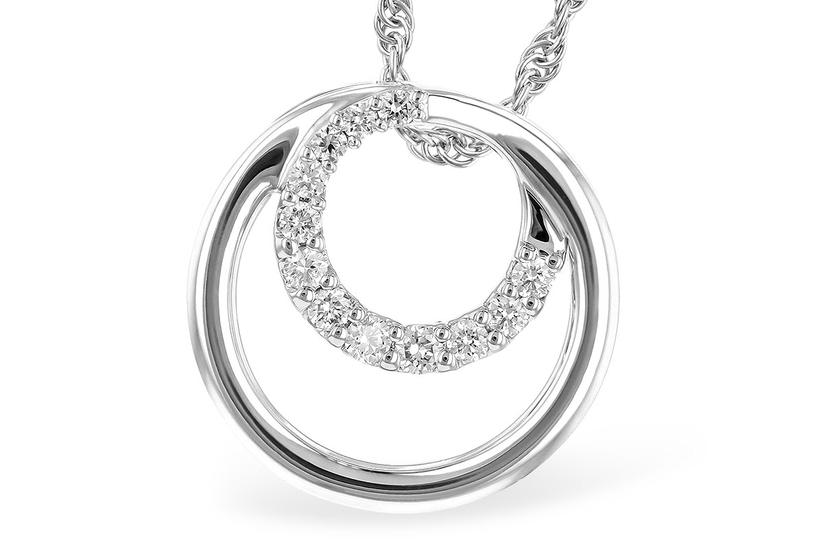 H273-25059: NECKLACE .15 TW