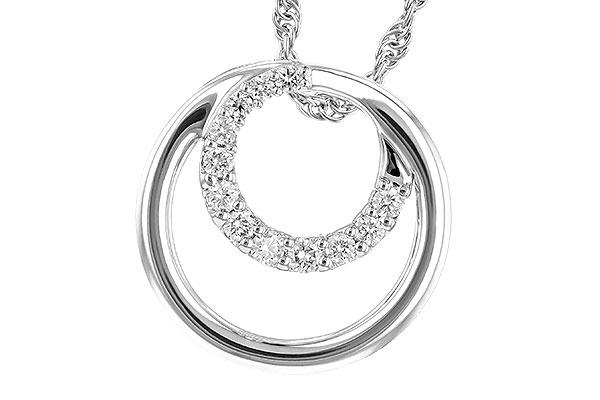 H273-25059: NECKLACE .15 TW