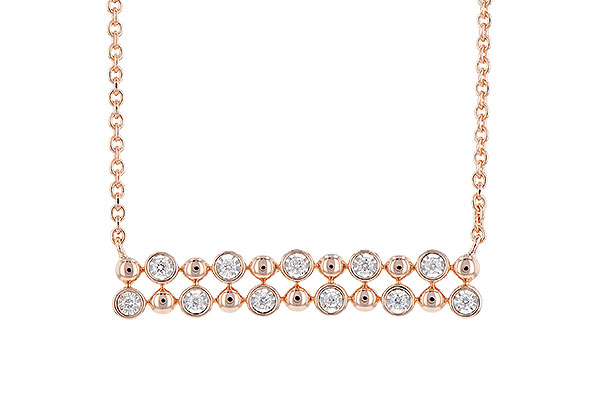 H273-25941: NECKLACE .12 TW