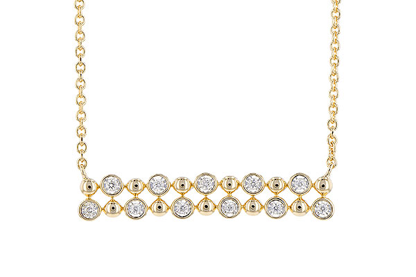 H273-25941: NECKLACE .12 TW