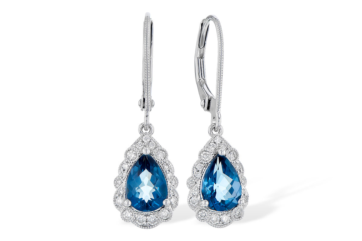 H273-25995: EARR 1.48 TW LONDON BLUE TOPAZ 1.63 TGW