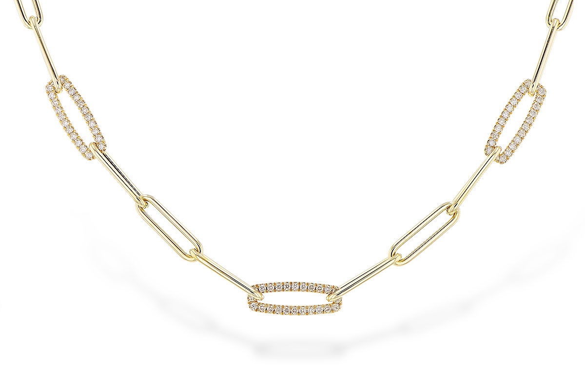 H274-09632: NECKLACE .75 TW (17 INCHES)