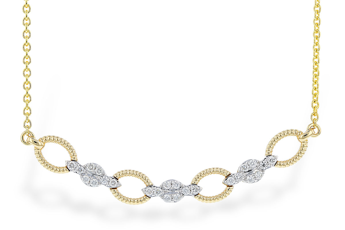 H274-12295: NECKLACE .25 TW (18")