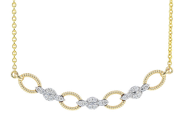 H274-12295: NECKLACE .25 TW (18")