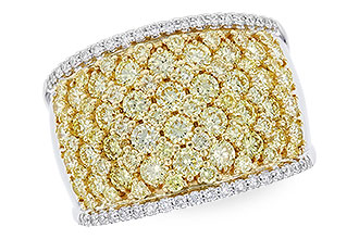 H274-12313: LDS DIA WED RG 2.19 YELLOW DIAS 2.37 TW