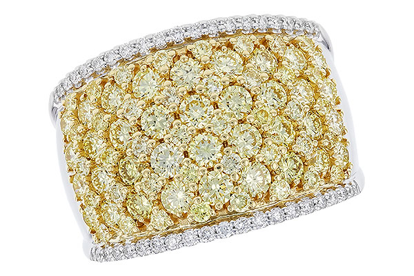 H274-12313: LDS DIA WED RG 2.19 YELLOW DIAS 2.37 TW