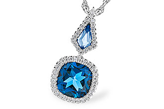 H274-13195: NECK 2.24 TW LONDON BLUE TOPAZ 2.40 TGW