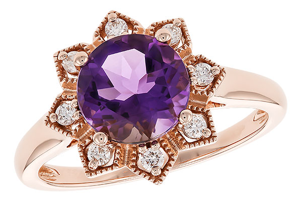 H274-14177: LDS RG 1.70 AMETHYST 1.84 TGW (8MM RD)
