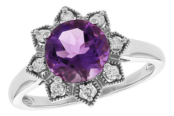 H274-14177: LDS RG 1.70 AMETHYST 1.84 TGW (8MM RD)