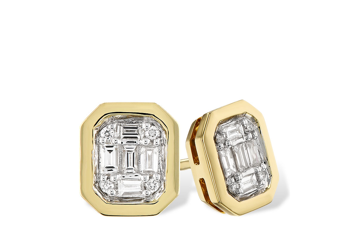H274-16877: EARRINGS .13 BAG .16 TW