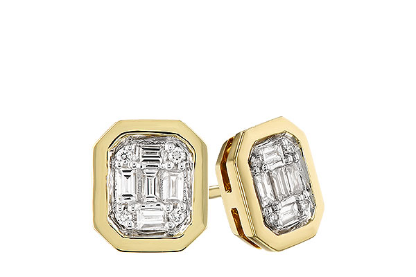 H274-16877: EARRINGS .13 BAG .16 TW