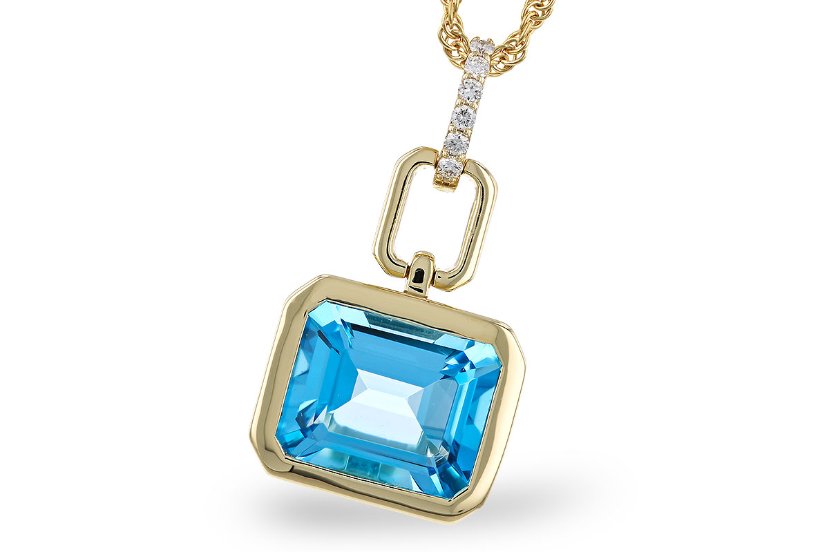 H275-04177: NECKLACE 3.26 BLUE TOPAZ 3.30 TGW (10x8MM BT)