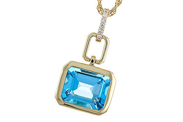 H275-04177: NECKLACE 3.26 BLUE TOPAZ 3.30 TGW (10x8MM BT)