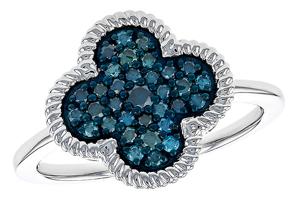 H275-05077: LDS DIA RG .33 TW BLUE DIAMONDS
