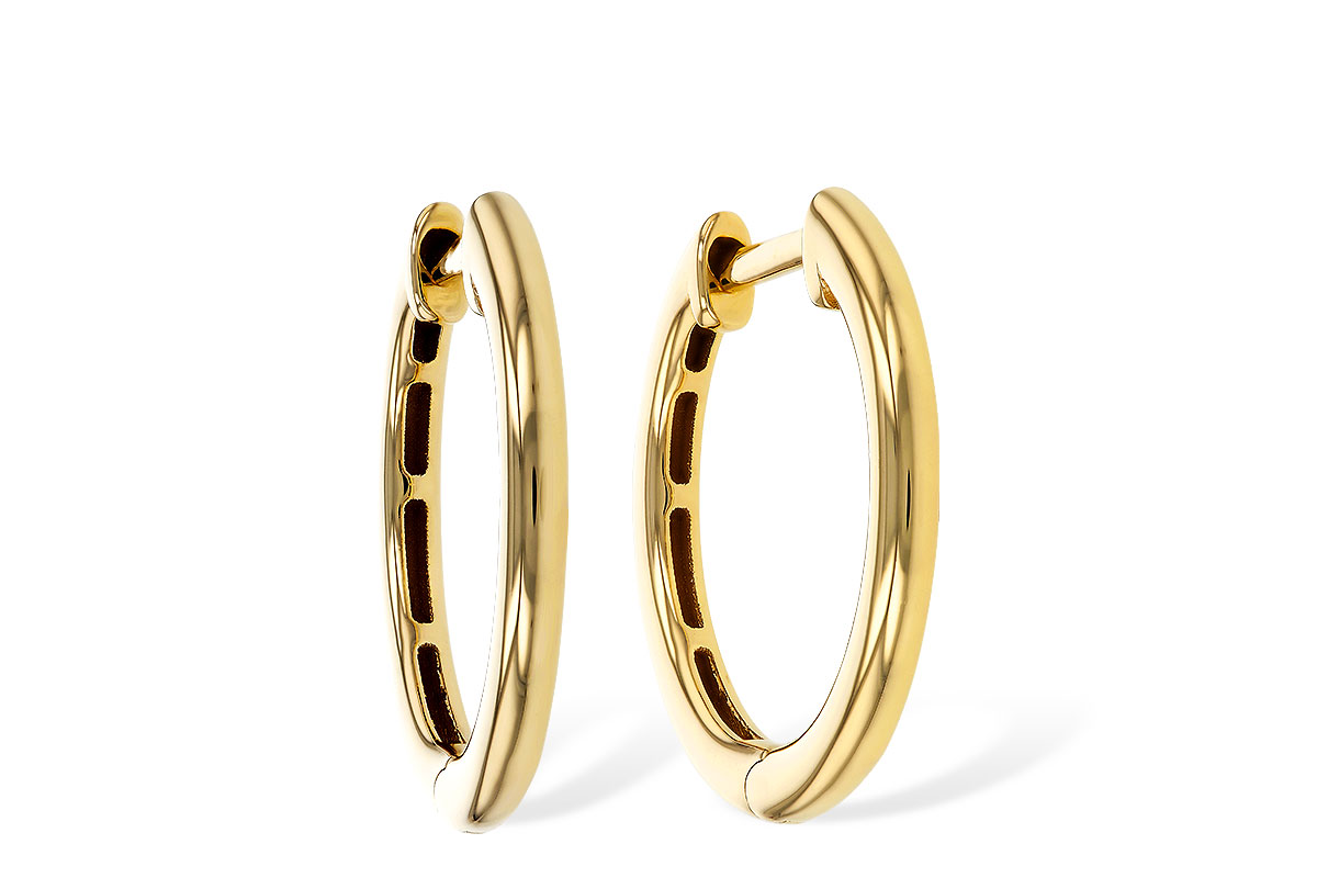 H275-07741: GOLD EARRINGS (16MM)