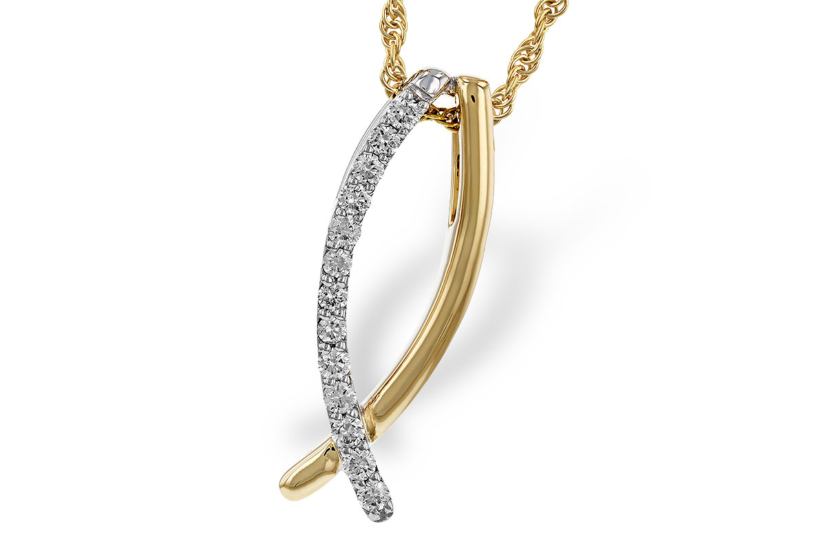 H275-07750: NECKLACE .25 TW