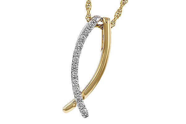 H275-07750: NECKLACE .25 TW