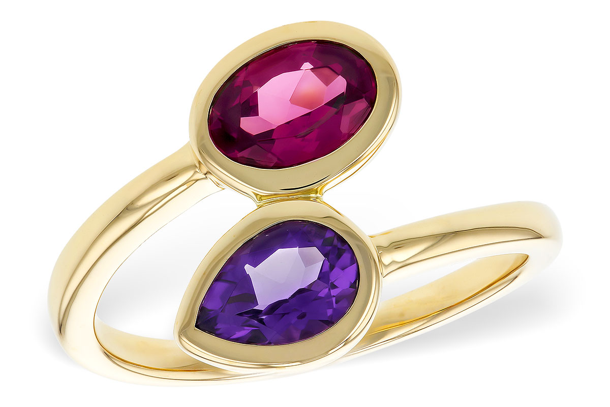 H275-08650: LDS RG 1.48 TW SEMI-PRECIOUS (AMY,RHODOLITE)