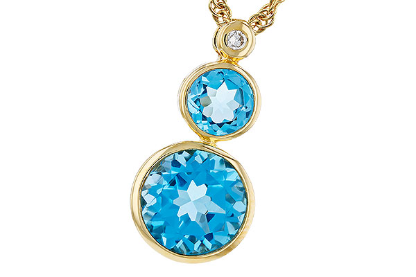H275-91395: NECK 2.63 BLUE TOPAZ 2.65 TGW (5MM / 8MM BT)