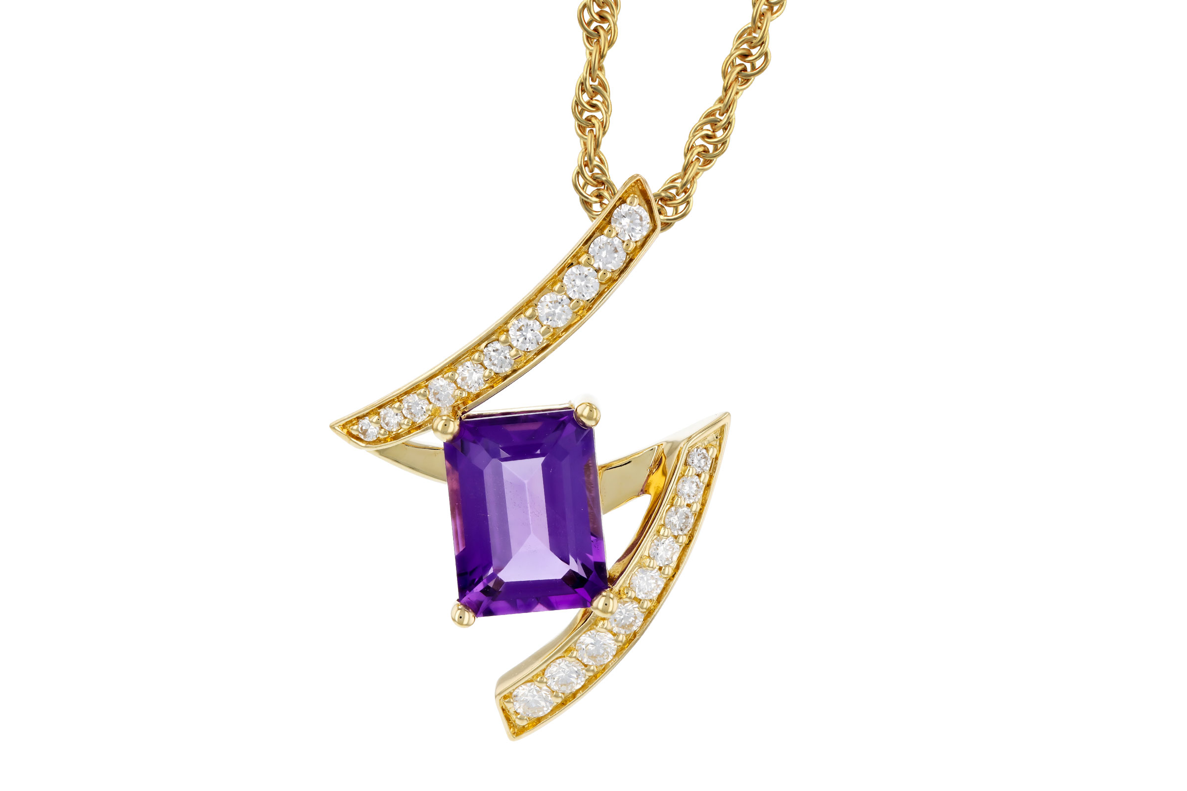 H275-94150: NECKLACE 1.36 AMETHYST 1.56 TGW (8x6MM AMY)