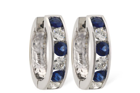 K001-39550: EARRINGS 1.22 SAPH 2.06 TGW