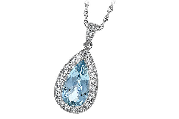 K005-99622: NECKLACE 2.20 AQUA 2.55 TGW
